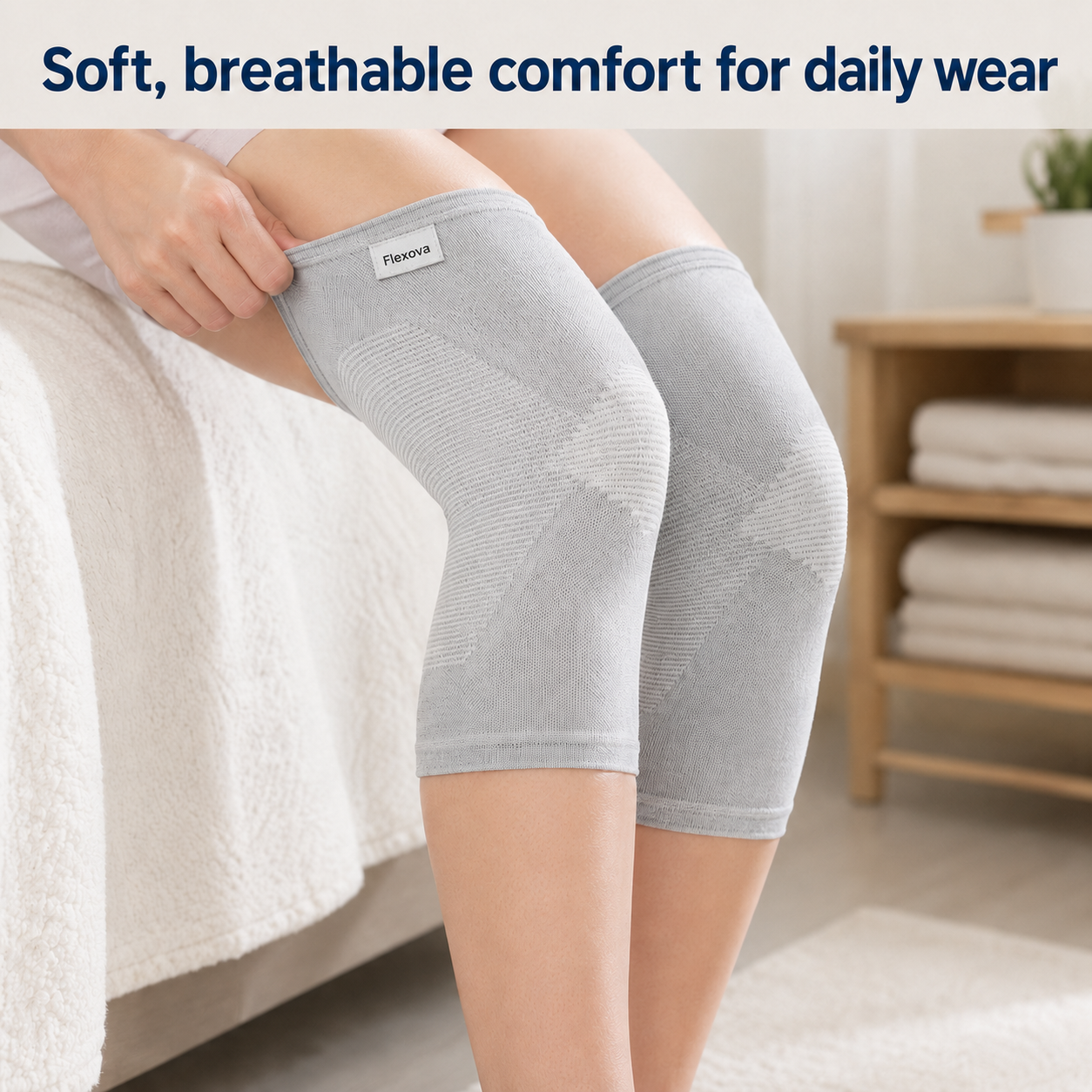 Premium Bamboo Knee Sleeve (Single)