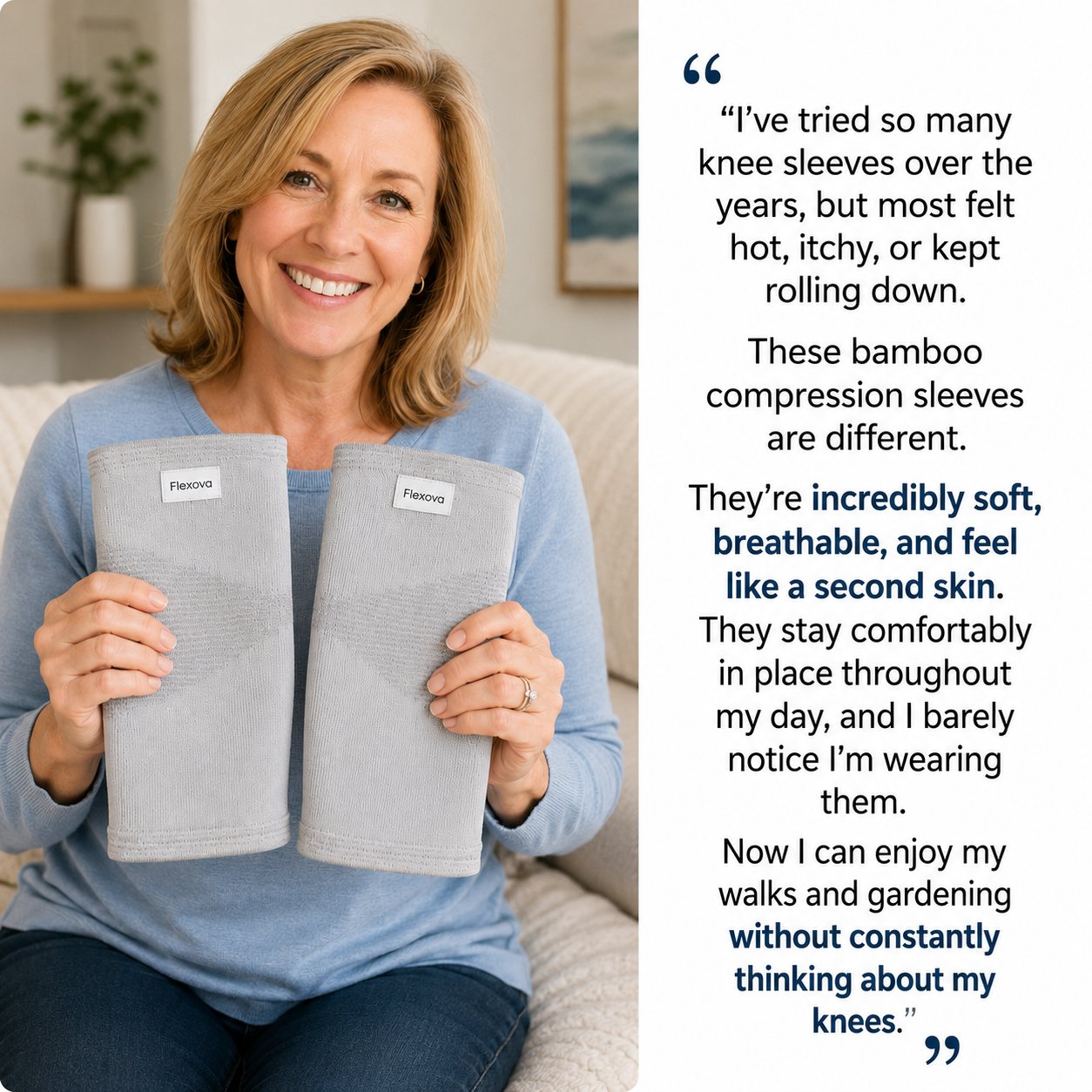 Instantly Relieve Knee Pain Without Surgery or Injections With Knee Sleeve (Pair)