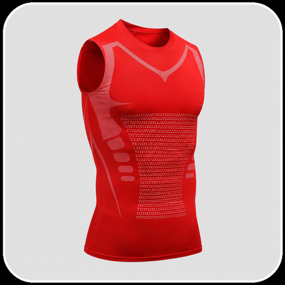 FlexFit zonal compression tank product lifestyle shot showing everyday wearability
