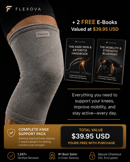 Instantly Relieve Knee Pain Without Surgery or Injections With Knee Sleeve (Pair)