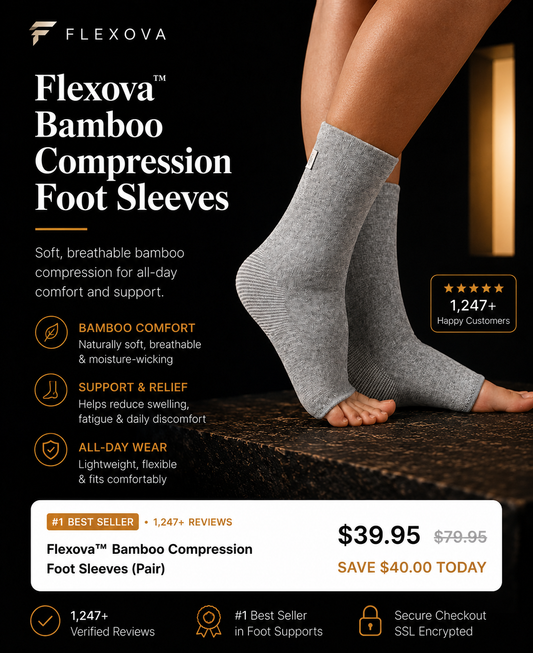 Premium Anti-Fatigue Bamboo Footsleeves