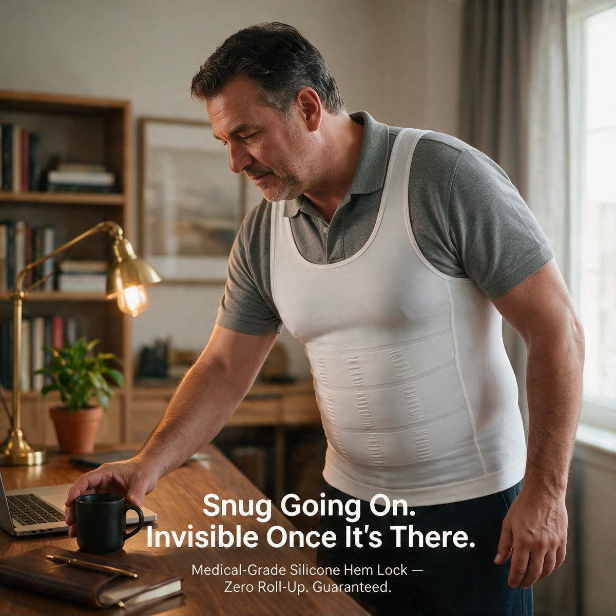 FlexTop mens body shaping tank product comparison and sizing